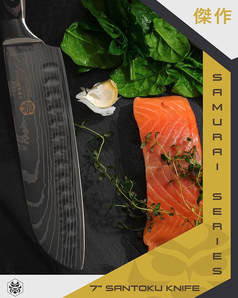 侍 SAMURAI Amazon.com: KESSAKU Santoku Knife - 7 inch - Samurai Series